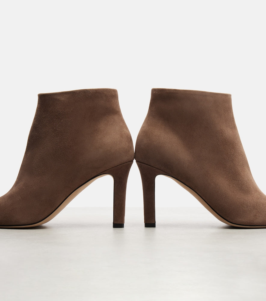 The Row Carla suede ankle boots