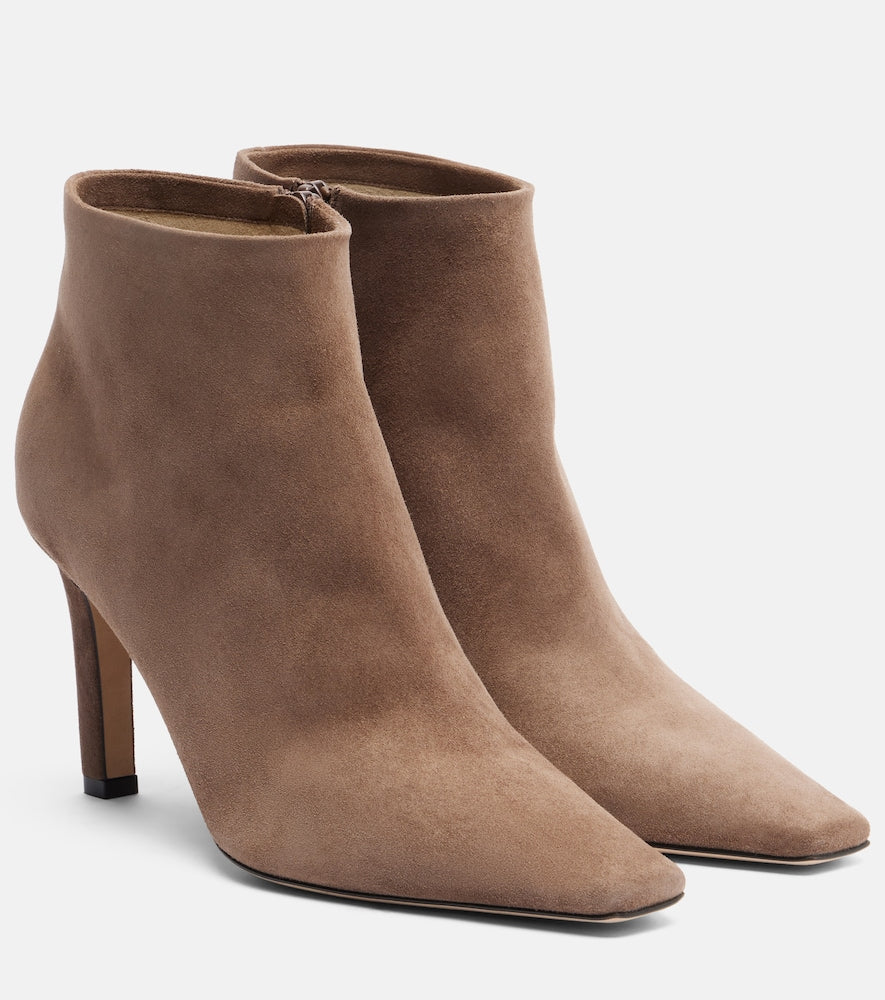The Row Carla suede ankle boots