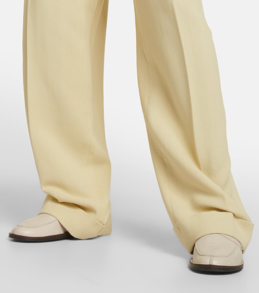The Row Cary leather penny loafers