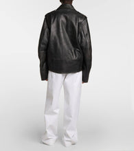 The Row Catilina leather biker jacket
