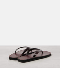 The Row City leather thong sandals
