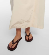 The Row City leather thong sandals