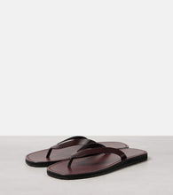 The Row City leather thong sandals