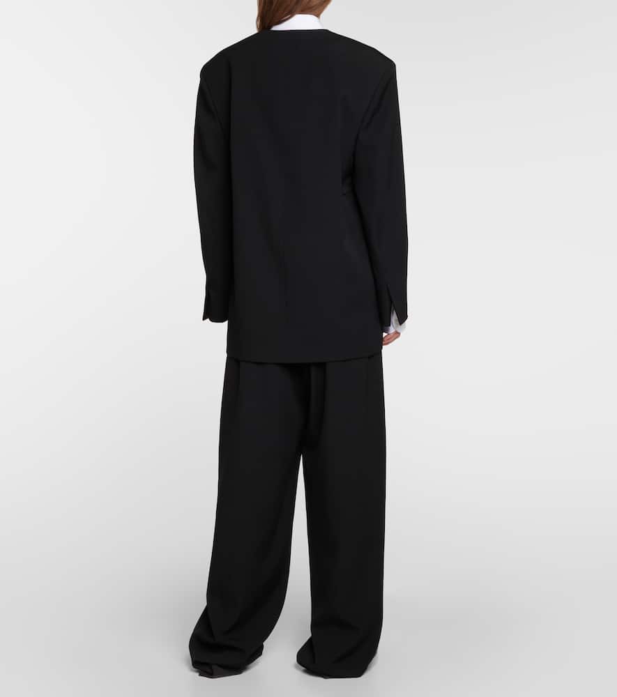 The Row Clio wool wrap coat