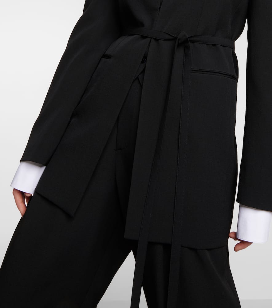 The Row Clio wool wrap coat