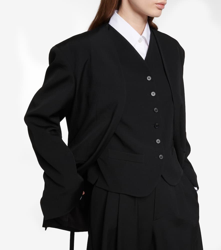 The Row Clio wool wrap coat