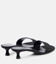 The Row Combo satin faille mules