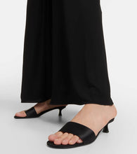 The Row Combo satin faille mules