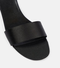 The Row Combo satin faille mules