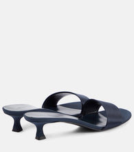 The Row Combo satin mules