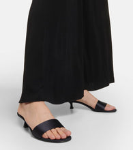 The Row Combo satin mules