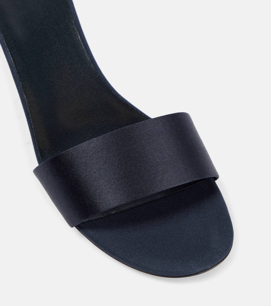 The Row Combo satin mules