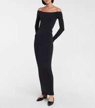 The Row Curitiba off-shoulder maxi dress