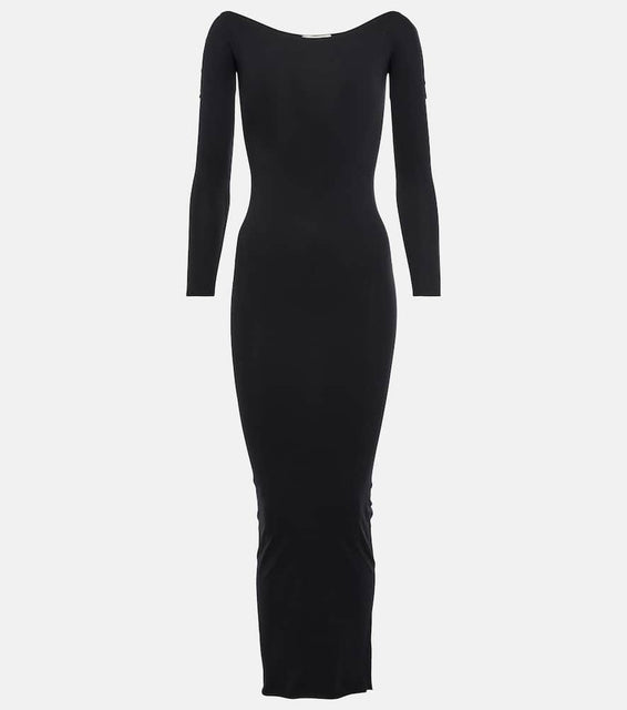 The Row Curitiba off-shoulder maxi dress