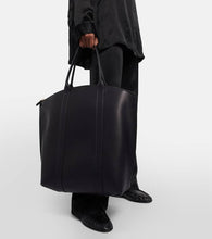 The Row Dante leather tote bag