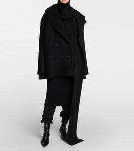 The Row Deela cotton and cashmere midi dress