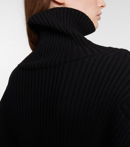The Row Deela cotton and cashmere midi dress