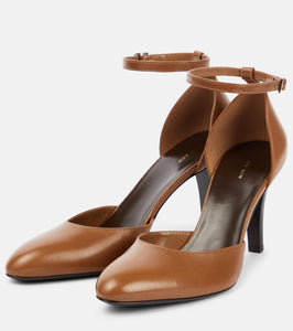The Row Demi leather pumps