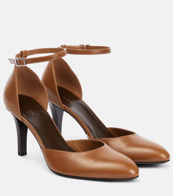 The Row Demi leather pumps