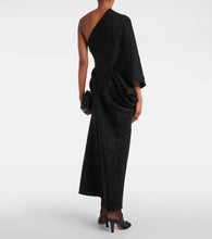 The Row Dorota draped lam√É¬© midi dress