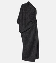 The Row Dorota draped lam√É¬© midi dress