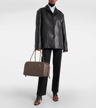 The Row E/W leather duffel bag