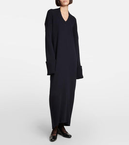 The Row Elodie knitted cotton maxi dress