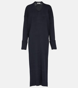 The Row Elodie knitted cotton maxi dress