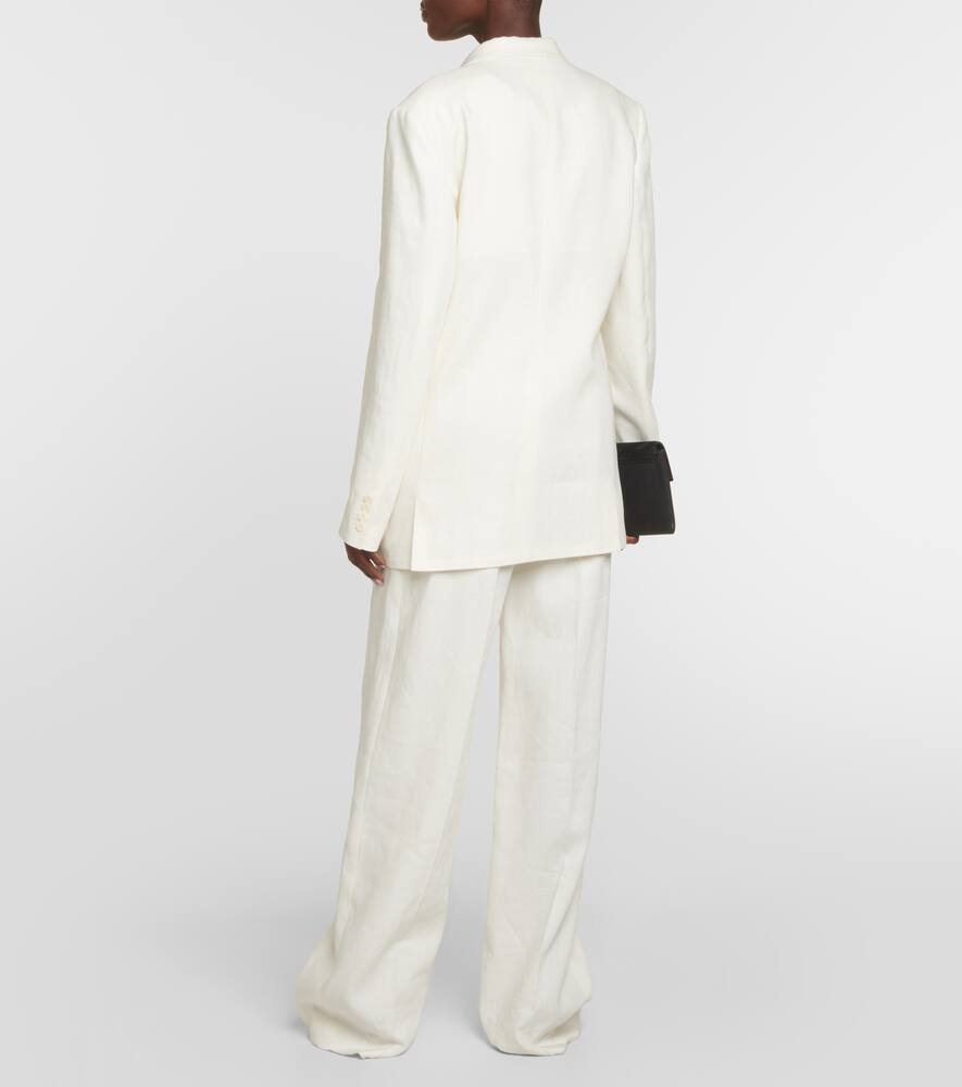 The Row Enza oversized linen blazer