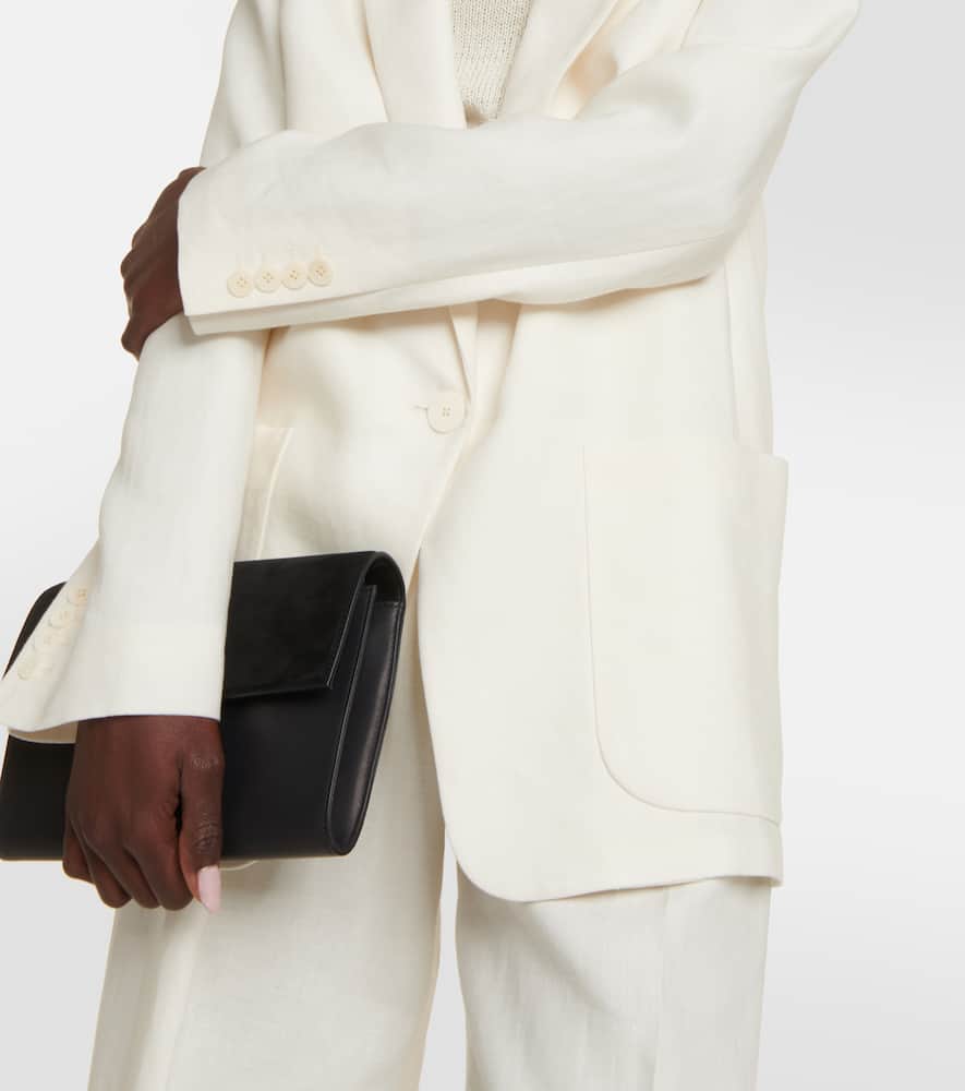 The Row Enza oversized linen blazer