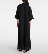 The Row Eveline silk shirt dress