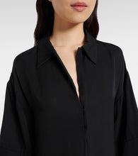 The Row Eveline silk shirt dress
