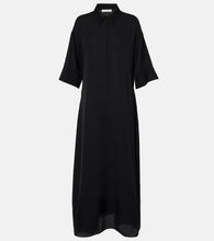 The Row Eveline silk shirt dress