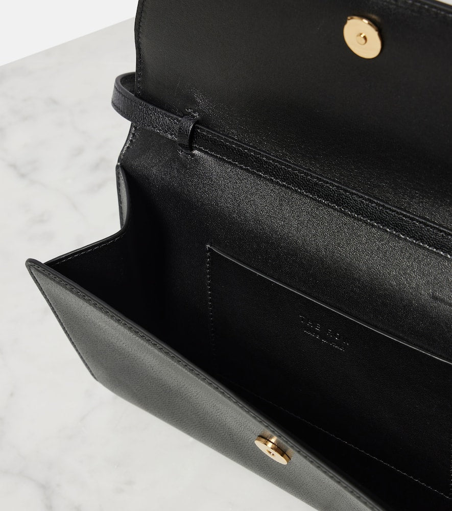 The Row Evening leather clutch