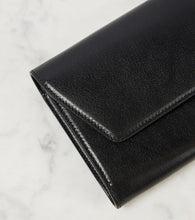 The Row Evening leather clutch
