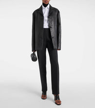 The Row Fabian leather jacket