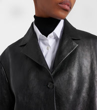 The Row Fabian leather jacket