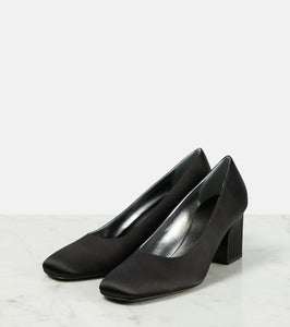 The Row Fiore satin faille pumps