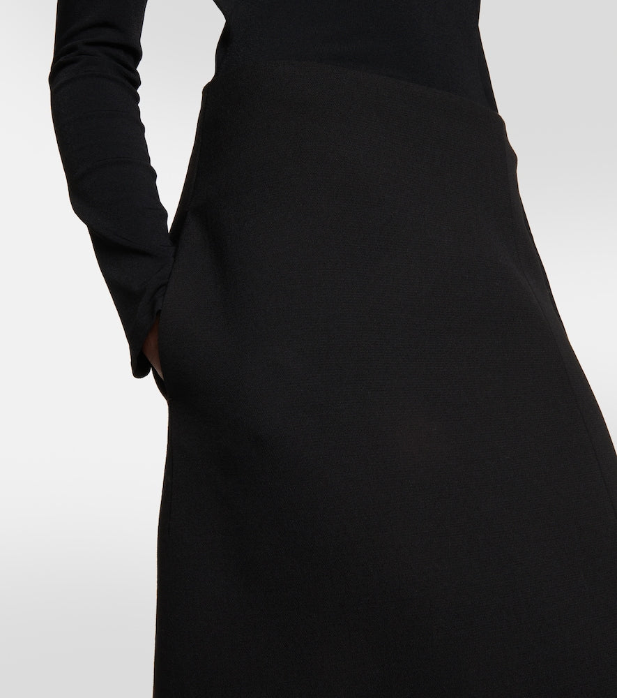 The Row Flores asymmetric scuba maxi skirt