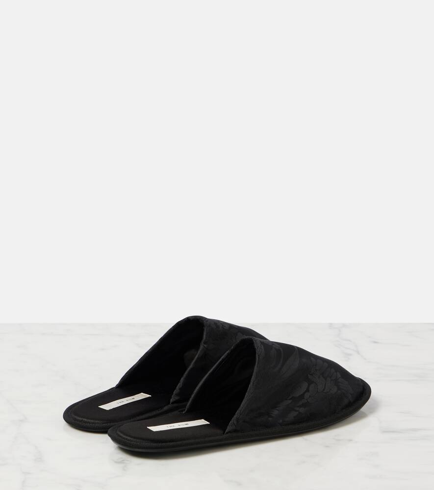 The Row Frances floral jacquard slippers