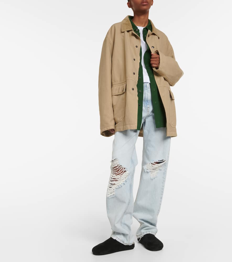 The Row Frank oversized cotton canvas jacket