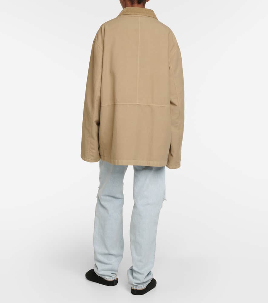 The Row Frank oversized cotton canvas jacket