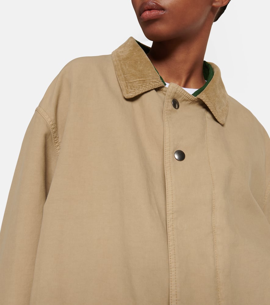 The Row Frank oversized cotton canvas jacket