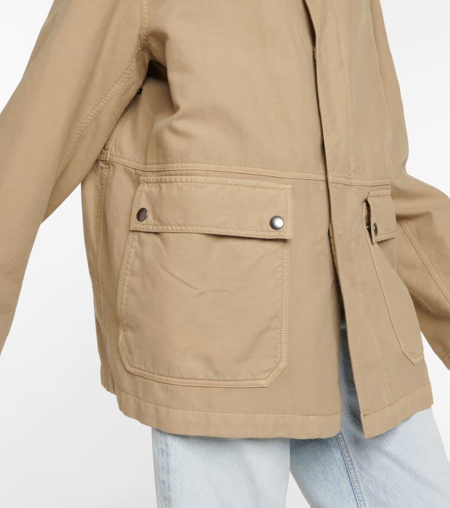 The Row Frank oversized cotton canvas jacket