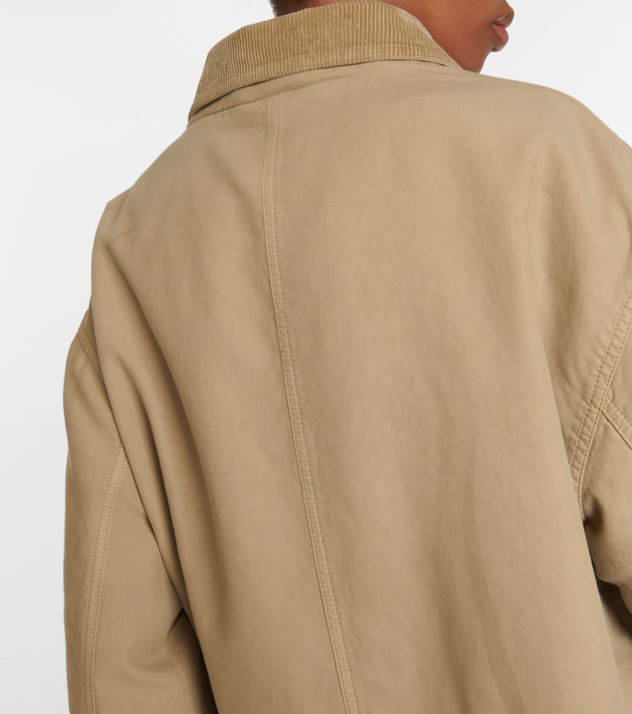 The Row Frank oversized cotton canvas jacket