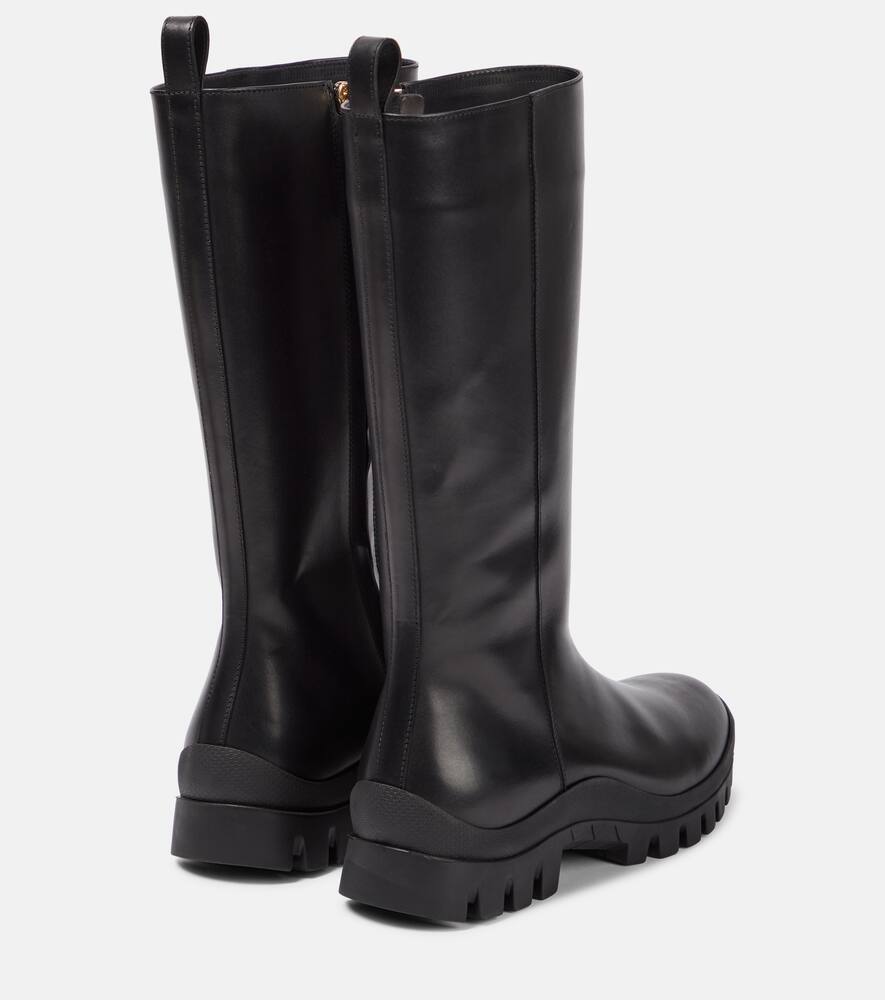 The Row Greta leather rain boots