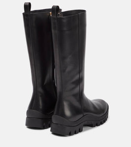 The Row Greta leather rain boots