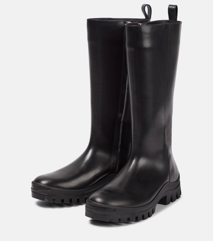 The Row Greta leather rain boots