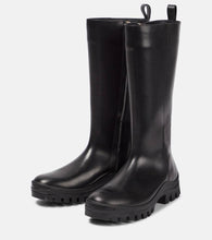 The Row Greta leather rain boots