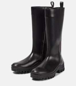 The Row Greta leather rain boots